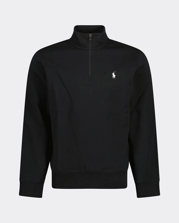 Long Sleeve Half Zip Sweatshirt Black