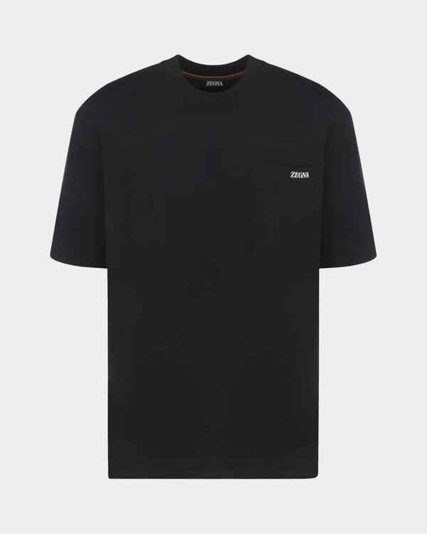 Zegna Logo T-shirt Black