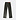 Distressed Leather Reg Pants Zwart