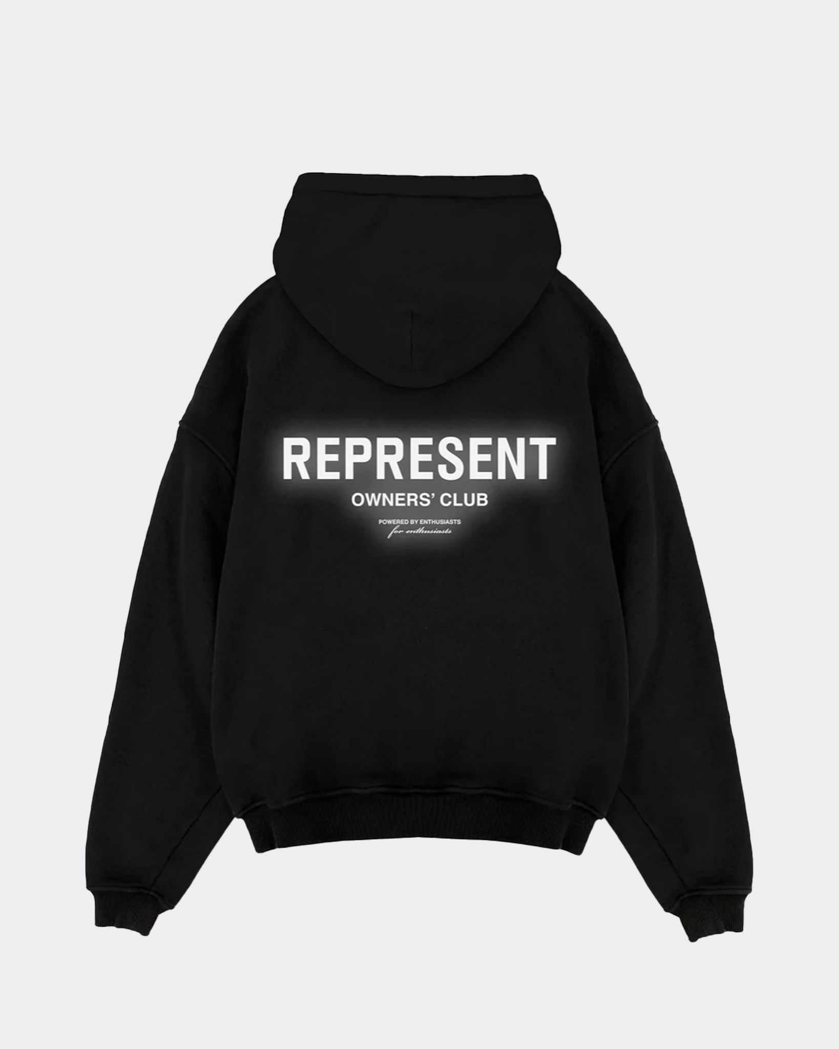 Represent Owners Club Hoodie Reflective Black