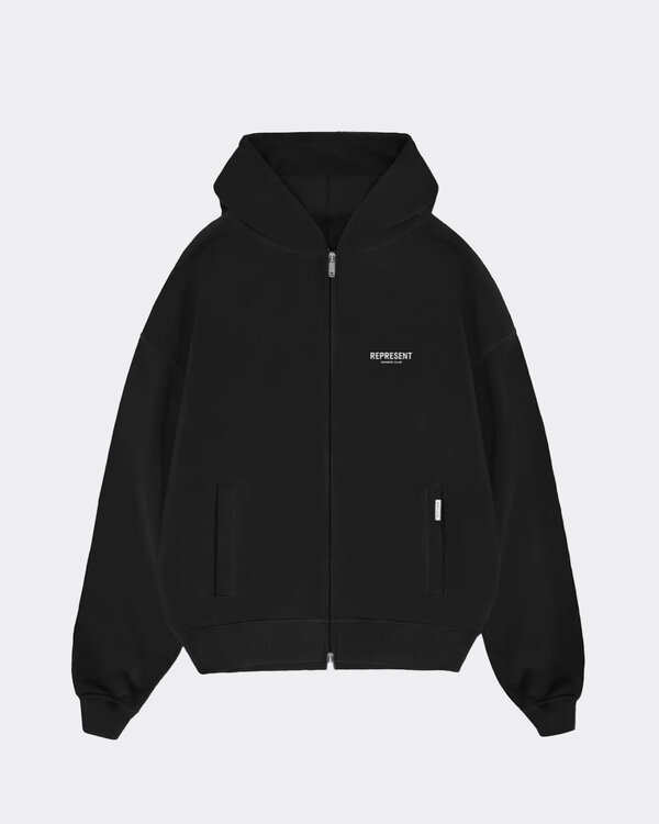 Owners Club Zip Hoodie Black