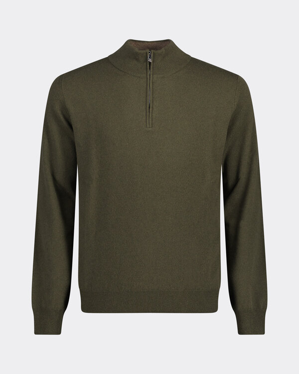 Lupo Half Zip Sweater Army Green