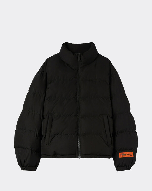 EX-RAY Nylon Puffer Jacket Schwarz