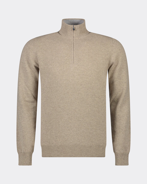 Half Zip Pullover Beige