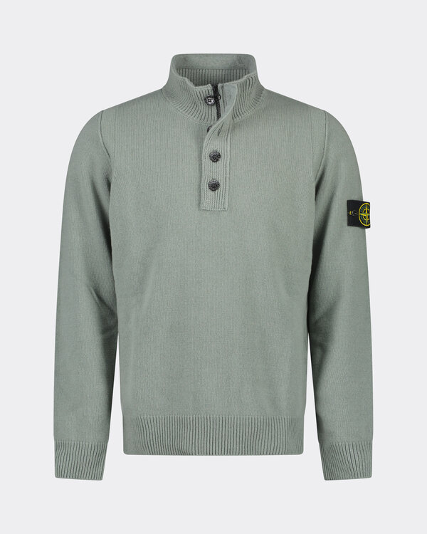 540A3 Knitwear Half zip Green