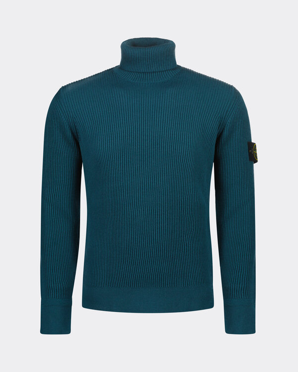 552C2 Knitwear Col Sweater Petrolium