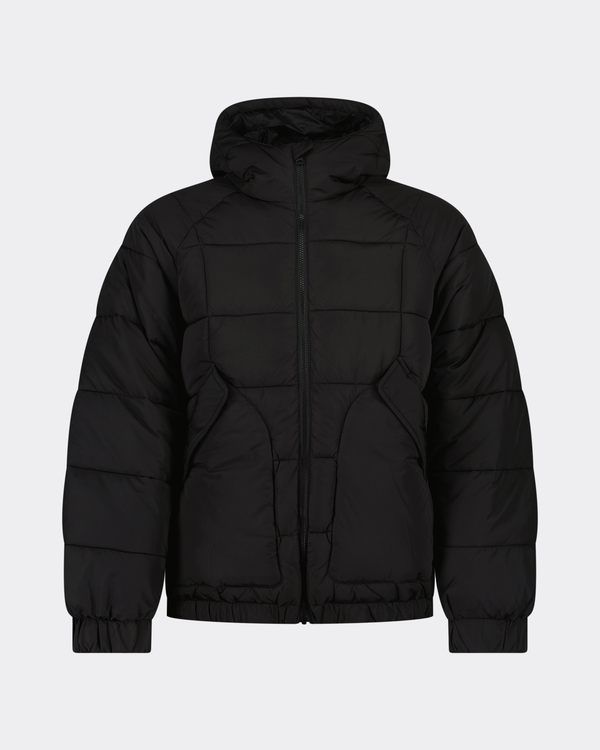 Joey Cuts Puffer Jacket Black