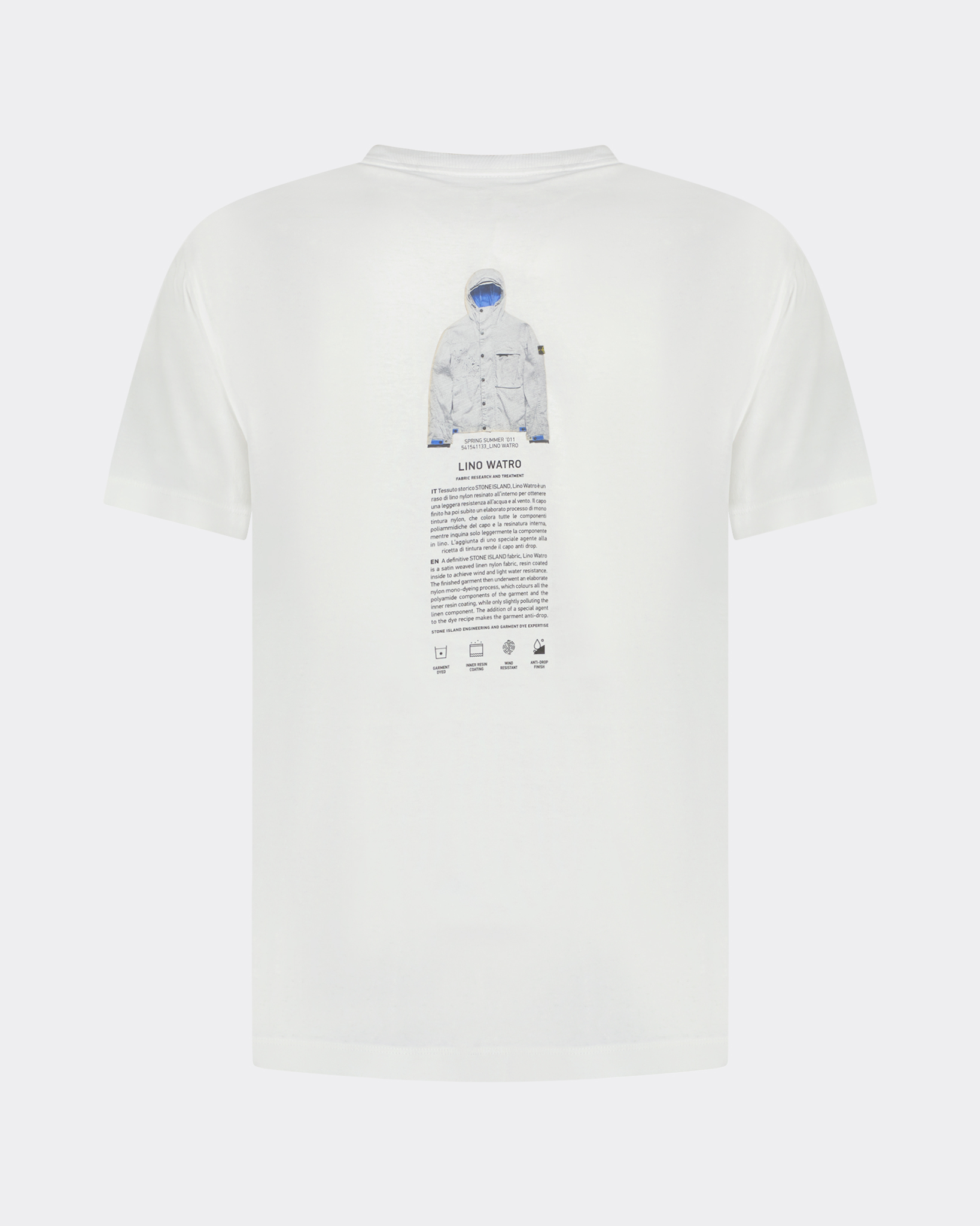 Stone Island 2NS91 T shirt Archivio White Beachim