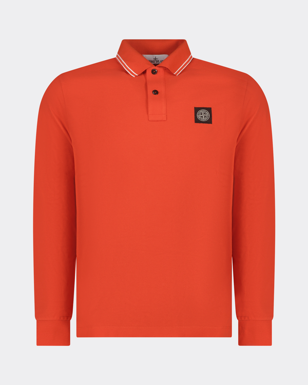 2SL18 Longsleeve Basic Polo Orange