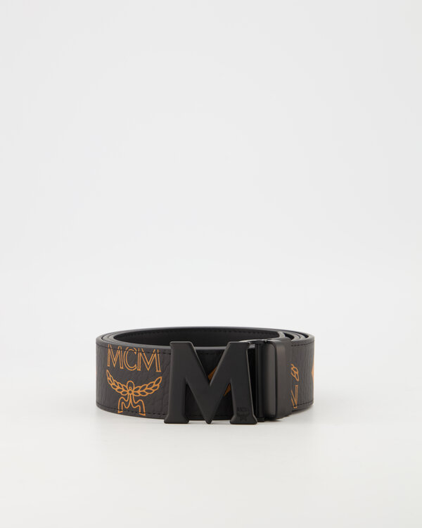 Reversible Leather Belt Black