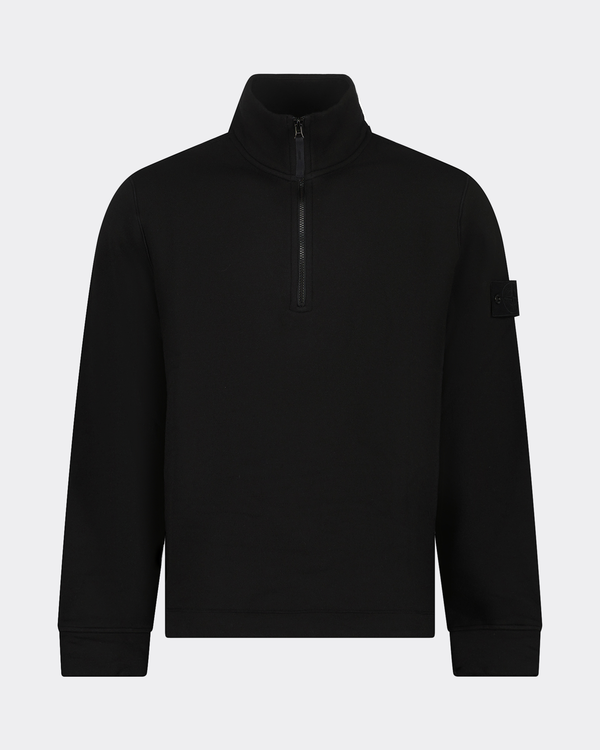 Felpa Ghost Half Zip Up Sweater Schwarz