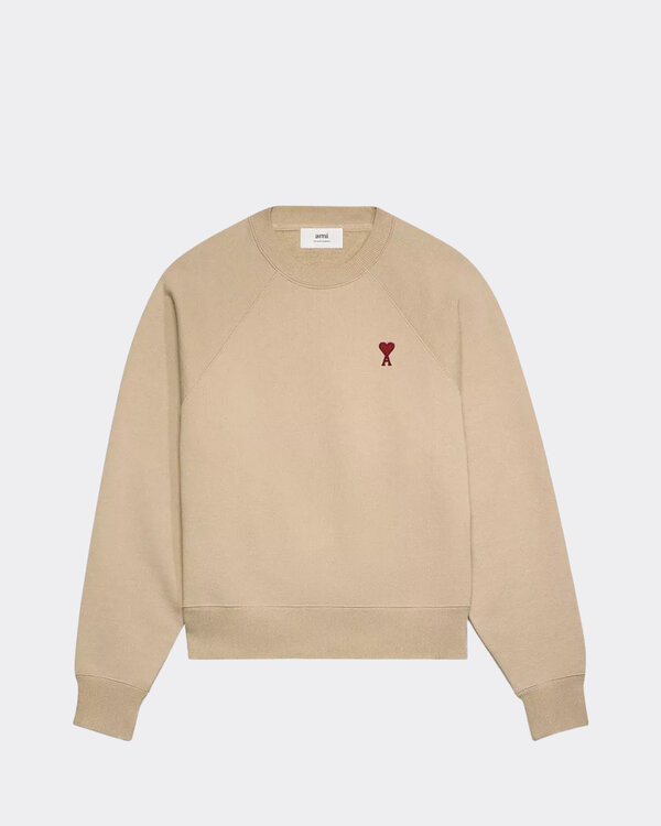 Red Ami De Coeur Sweater Beige Red Ami De Coeur Sweater Beige