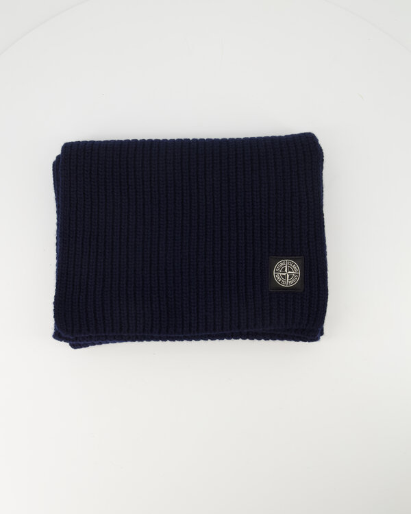 N15B5 Ribbed Scarf Navy