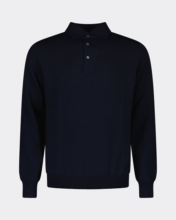 Beachim Longsleeve Polo Marine