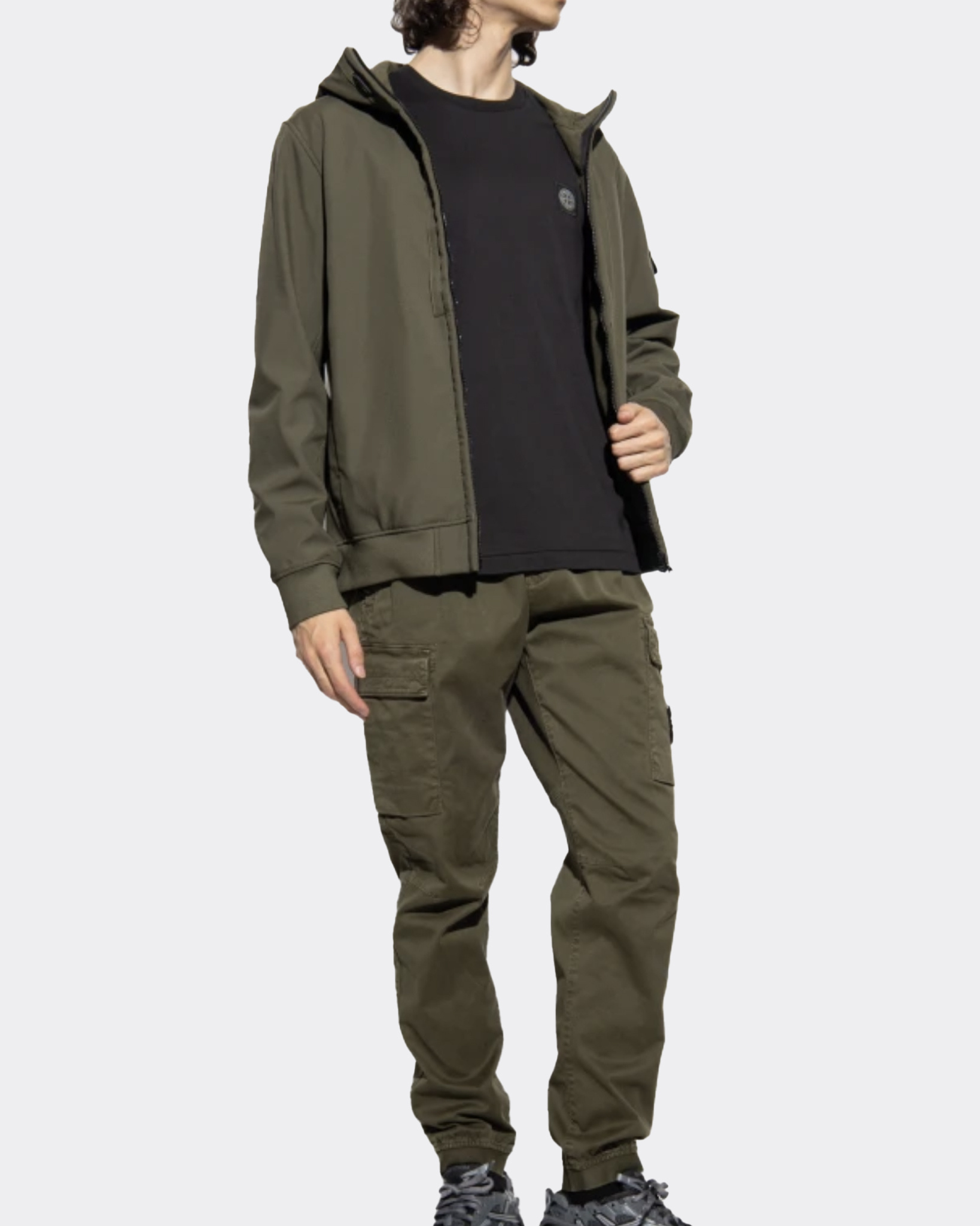 BLOUSON STONE ISLAND Q0122 0058 SOFT SHELL-R_E.DYE Olive