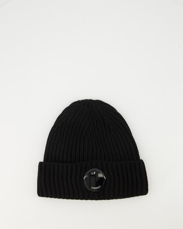 Knit Lens Hat Zwart