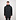 Men's Woven Half Coat Black