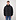 40723 Garment Dyed Crinkle Reps Down jacket Schwarz