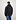 40723 Garment Dyed Crinkle Reps Down jacket Schwarz