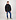 40723 Garment Dyed Crinkle Reps Down jacket Schwarz