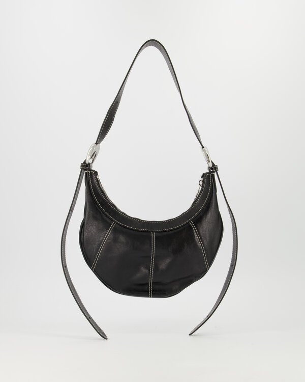 Soft Moon Cross Body Bag Black