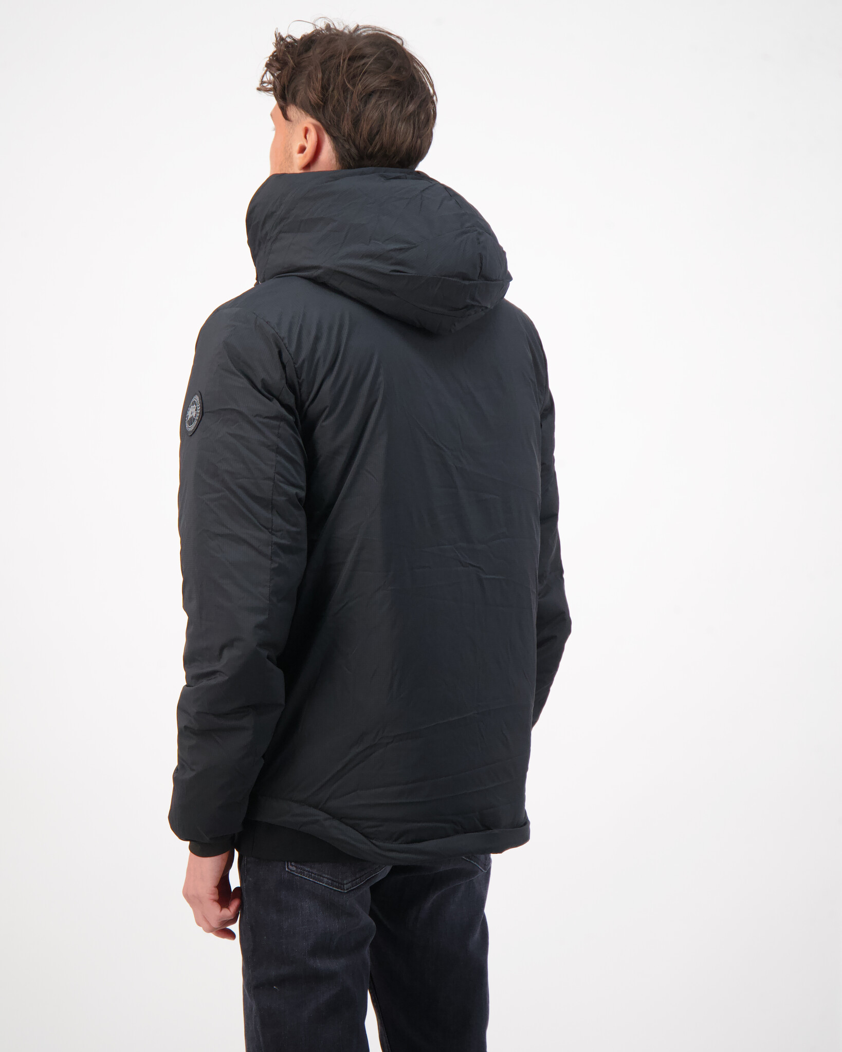 Canada goose lodge hoody donsjas met capuchon en ritszakken 2025