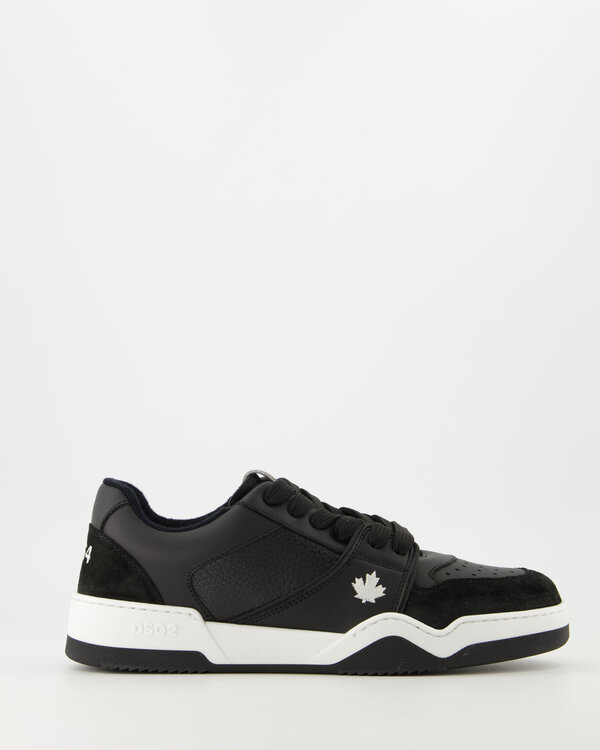 Spiker Lace-Up Low Top Sneakers Zwart