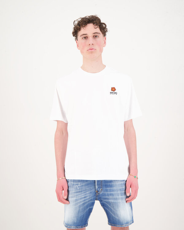 Boke Flower Logo T-shirt Wit