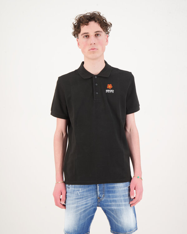 Boke Flower Polo Zwart