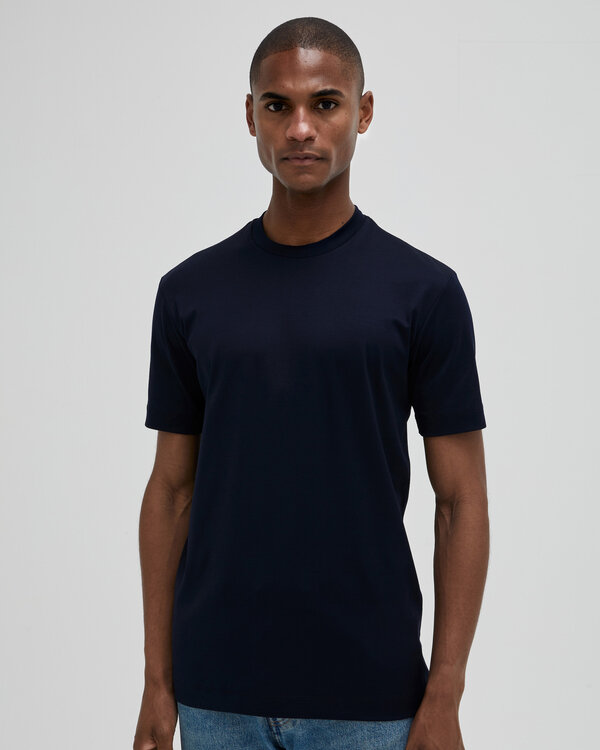 Interlock Supima T-Shirt Navy