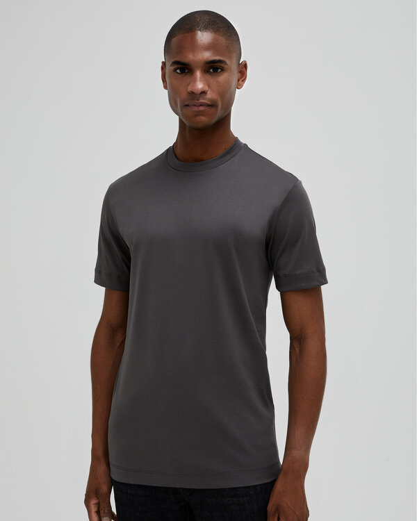 Valenza Interlock Supima T-Shirt dark grey - Beachim