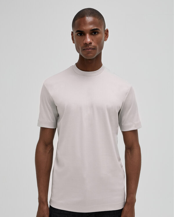 Interlock Supima T-Shirt Hellgrau