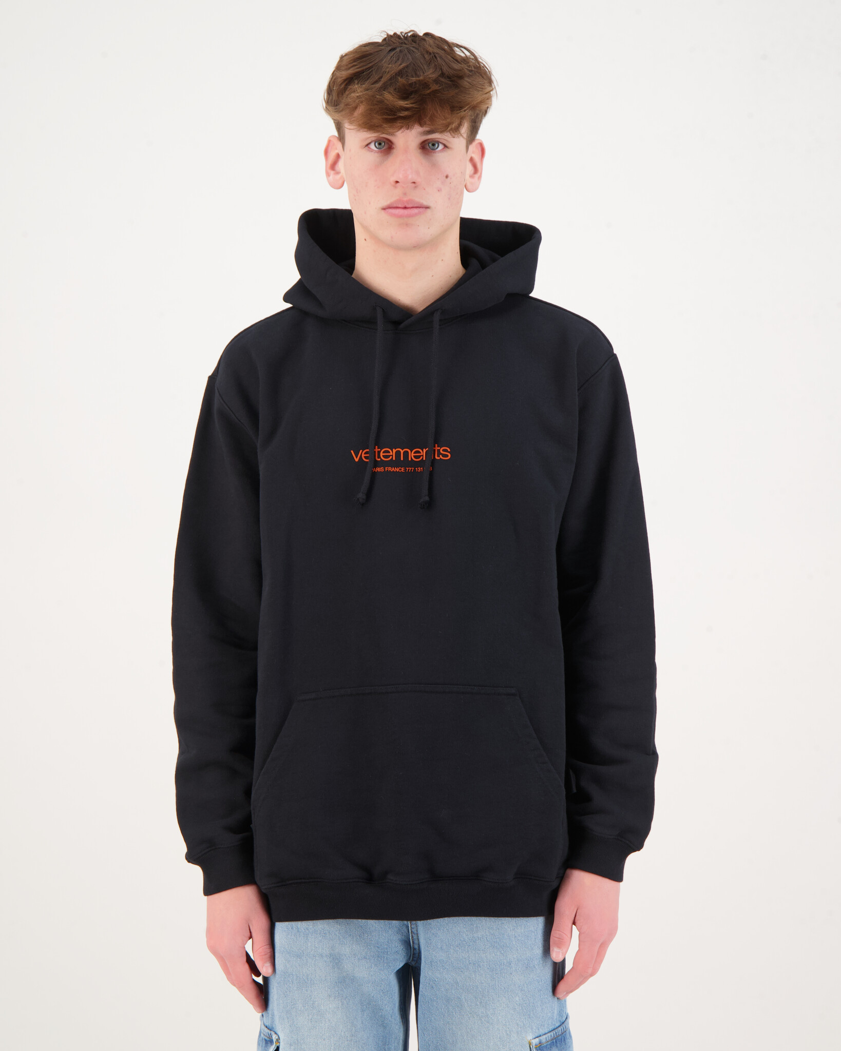 Vetements Urban Logo Hoodie Black