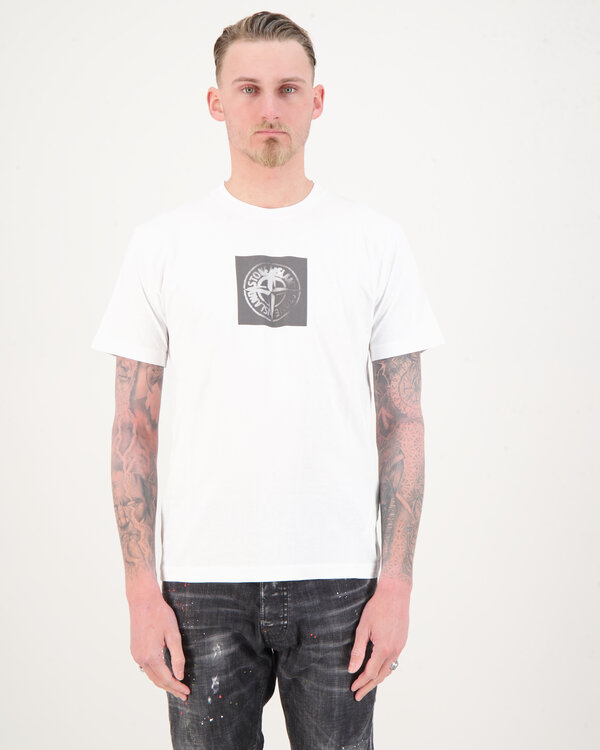 Stone Island 2NS83 Print T-shirt Wit 2NS83 Print T-shirt Wit