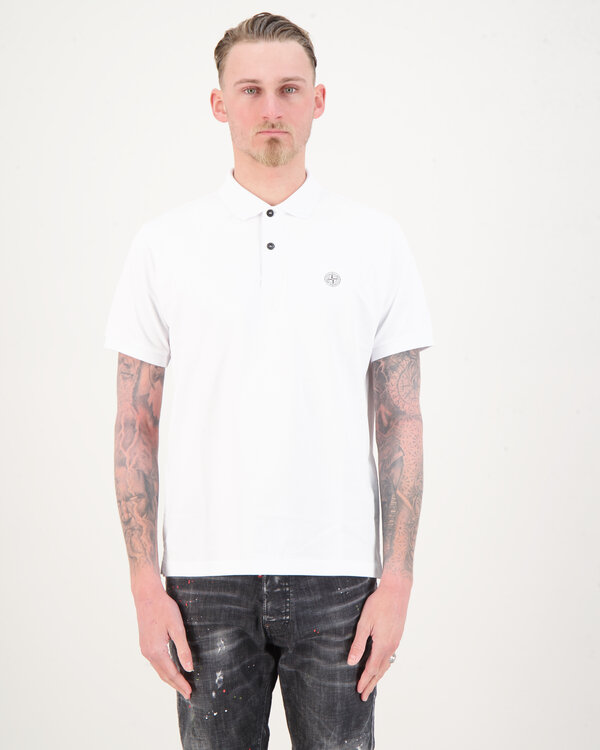 22R39 Polo Regular-Fit T-Shirt White