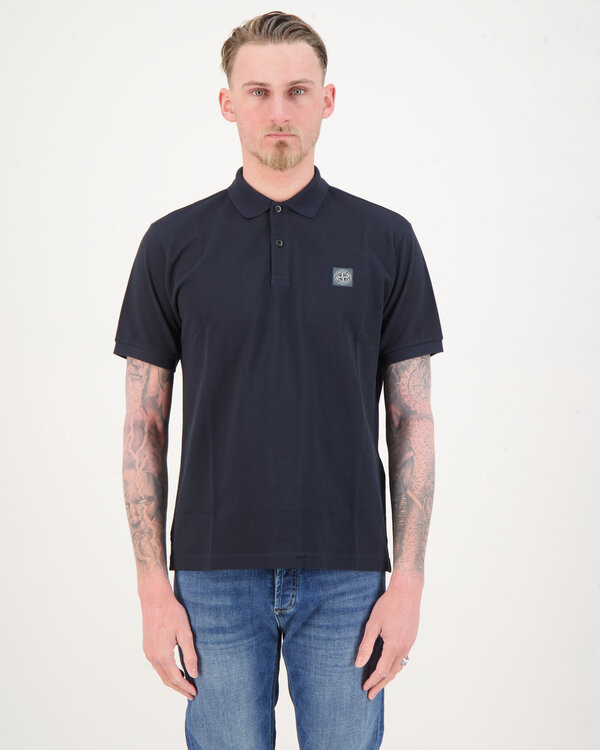 22R39 Polo Regular-Fit T-Shirt  Zwart