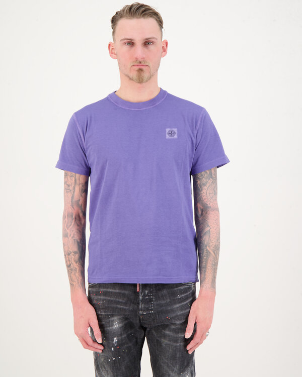 23757 Basic Washed T-Shirt Lavendel