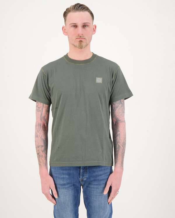 23757 Washed Basic T-Shirt Musk