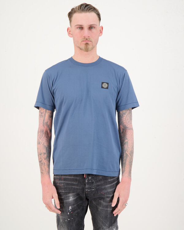 24113 Basic T-Shirt D.Blau