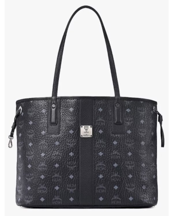 Liz Reversible Medium Shopper Black