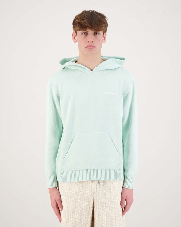 Classic Logo Knit Hoody Mint