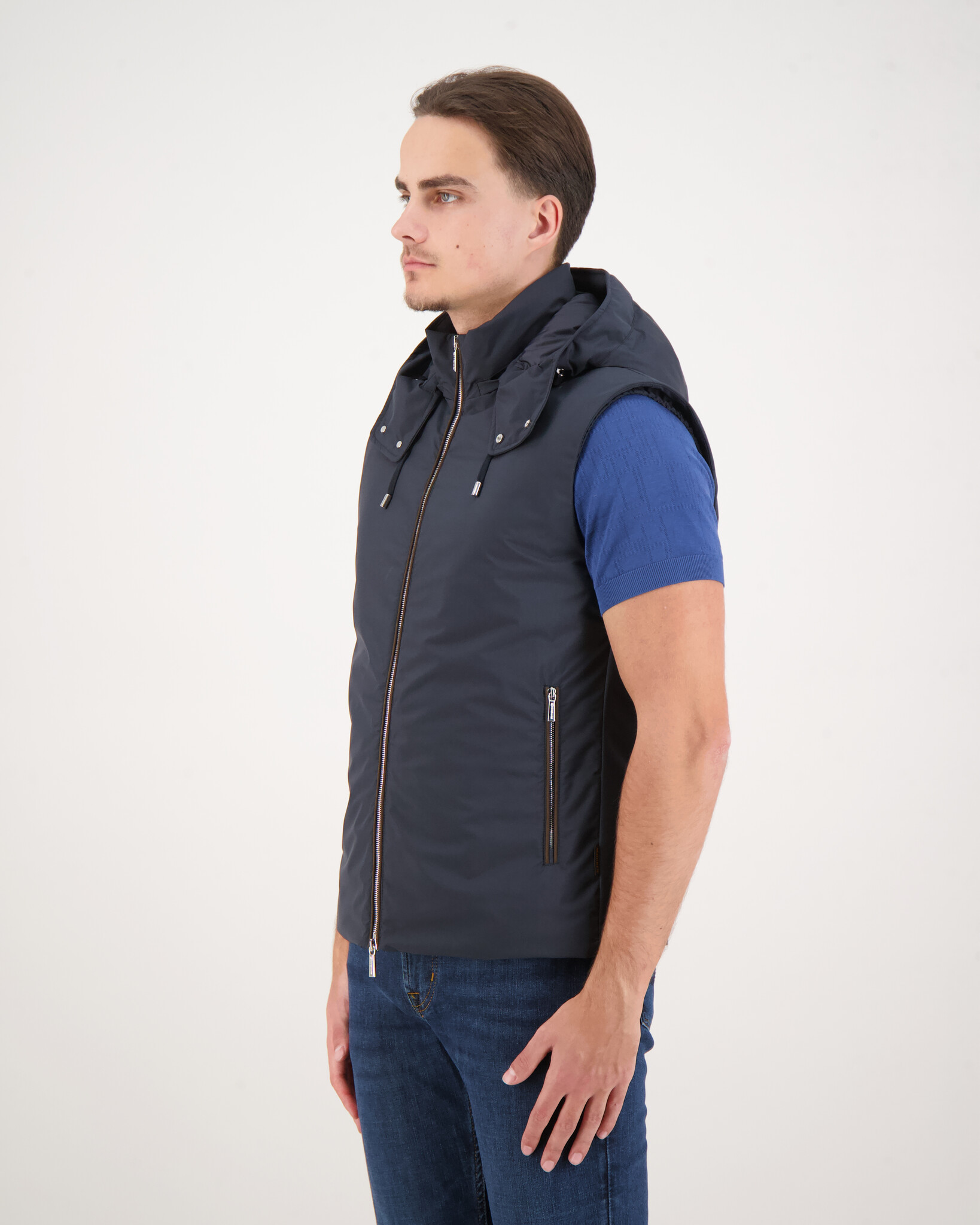 Moorer Evan Stp Hybrid Jacket Navy - Beachim