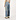 Regenerated Denim Wide Leg Jeans Blau