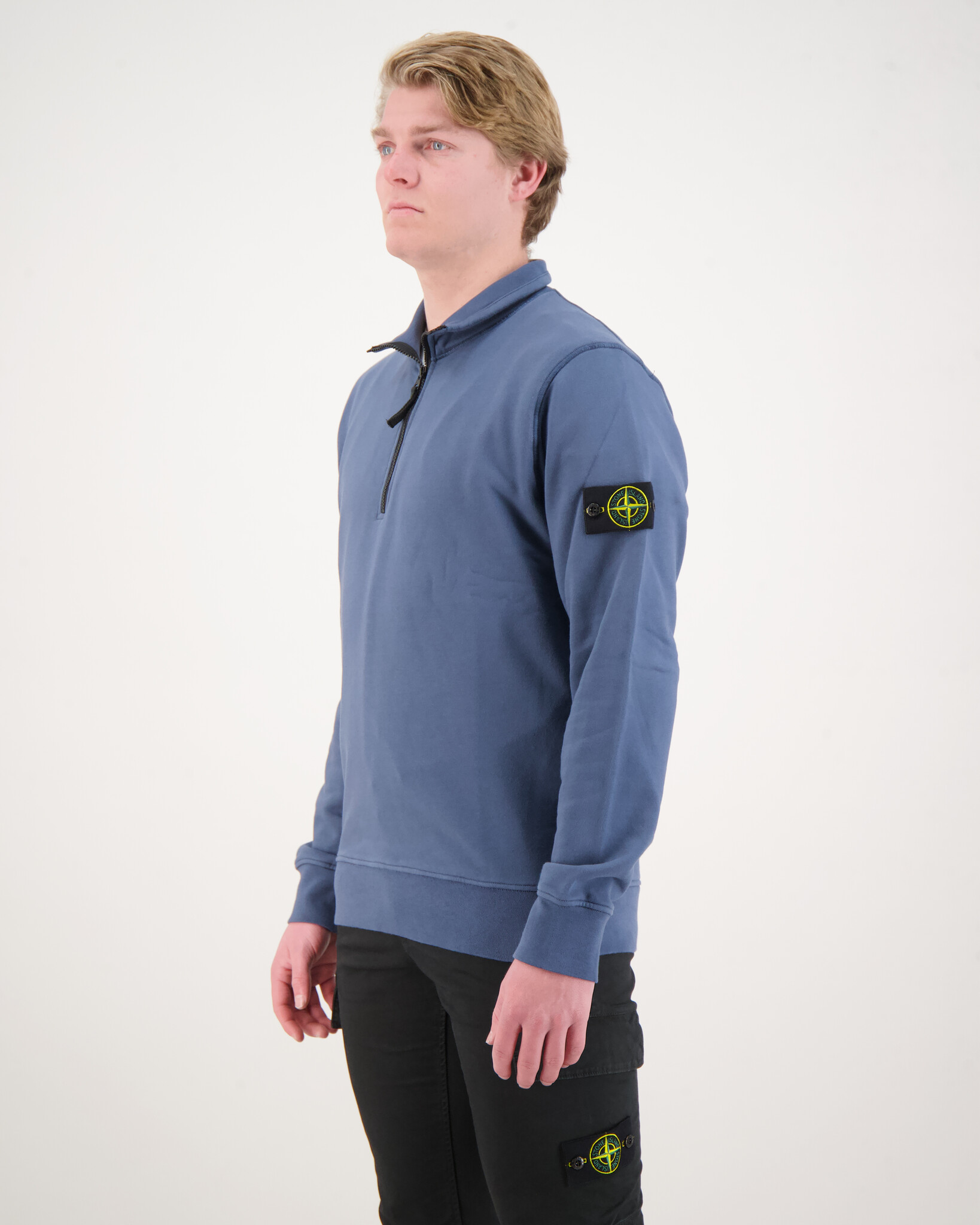 Stone Island 61951 Felpa Half Zip Sweater dark Blue