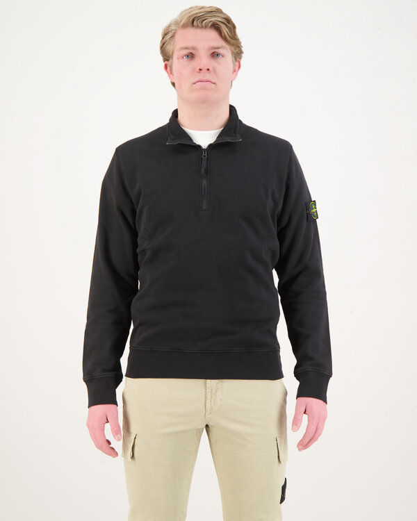 Stone Island 61951 Felpa Half Zip Sweater Dunkelblau - Beachim