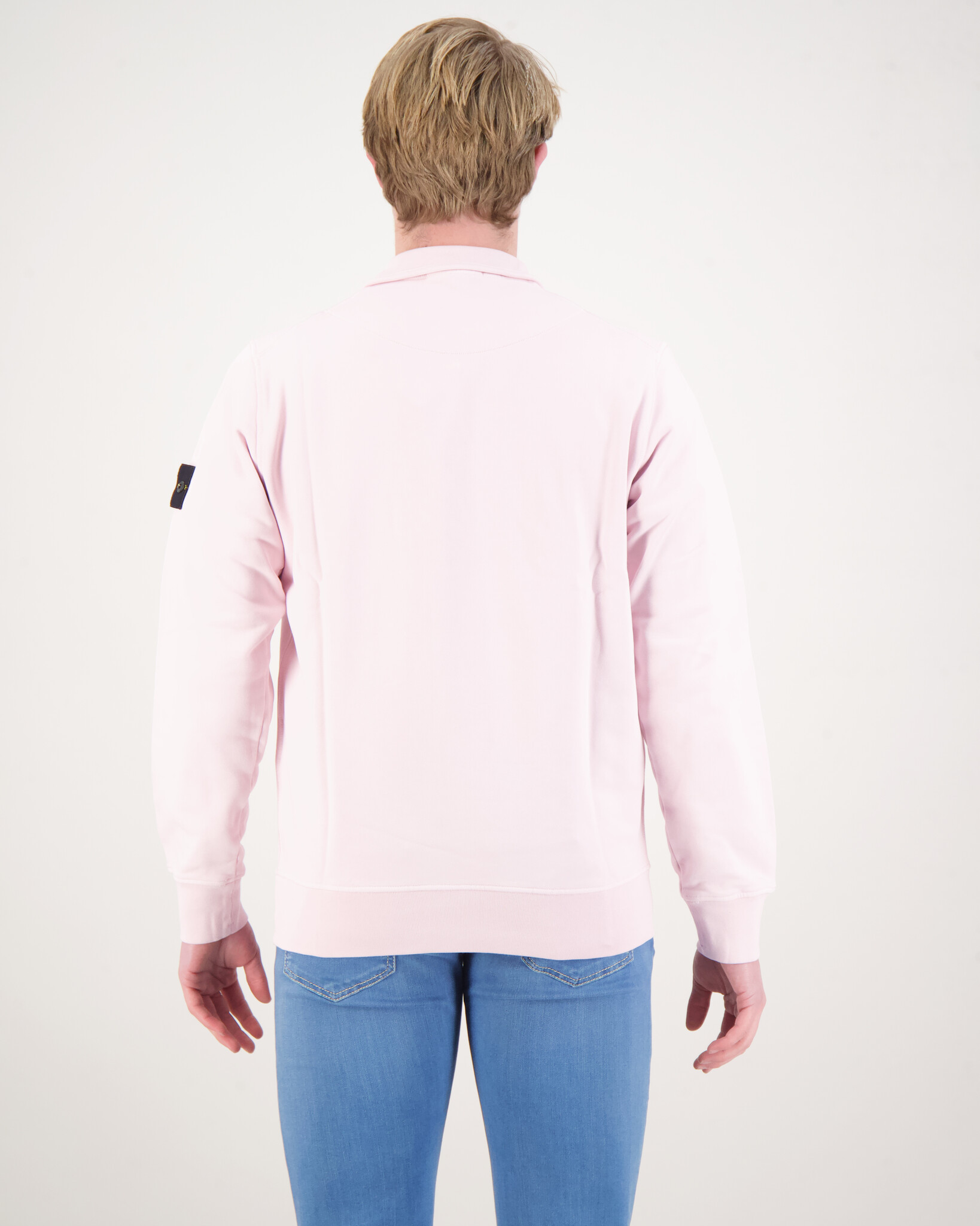 Roze stone island trui hotsell