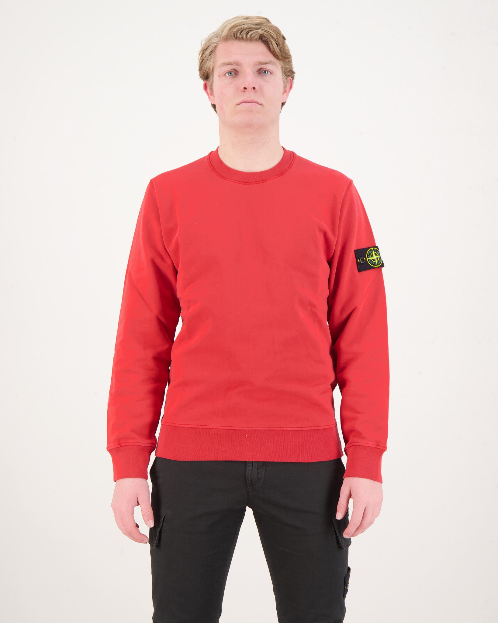 Stone island clearance crewneck red