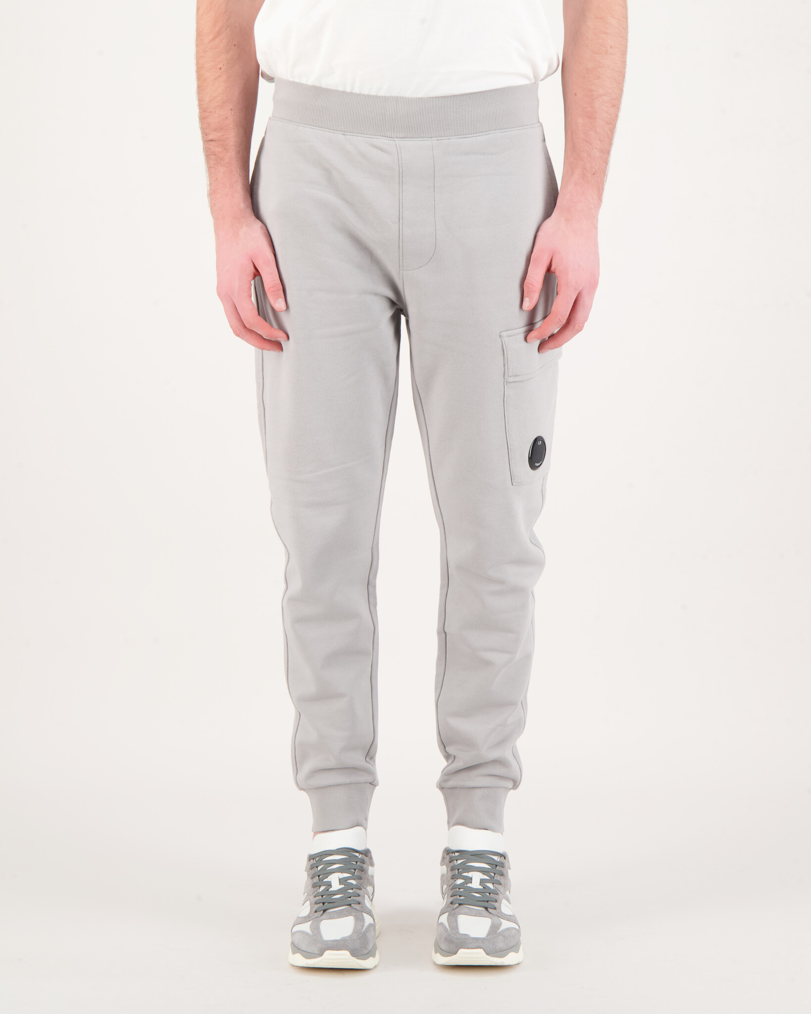 Grey cp company joggers hotsell