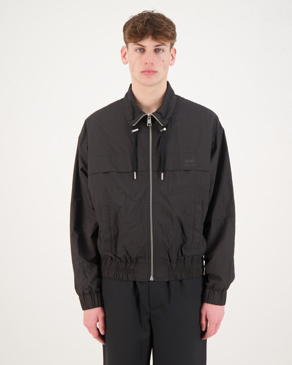 Zipped Windbreaker Zwart