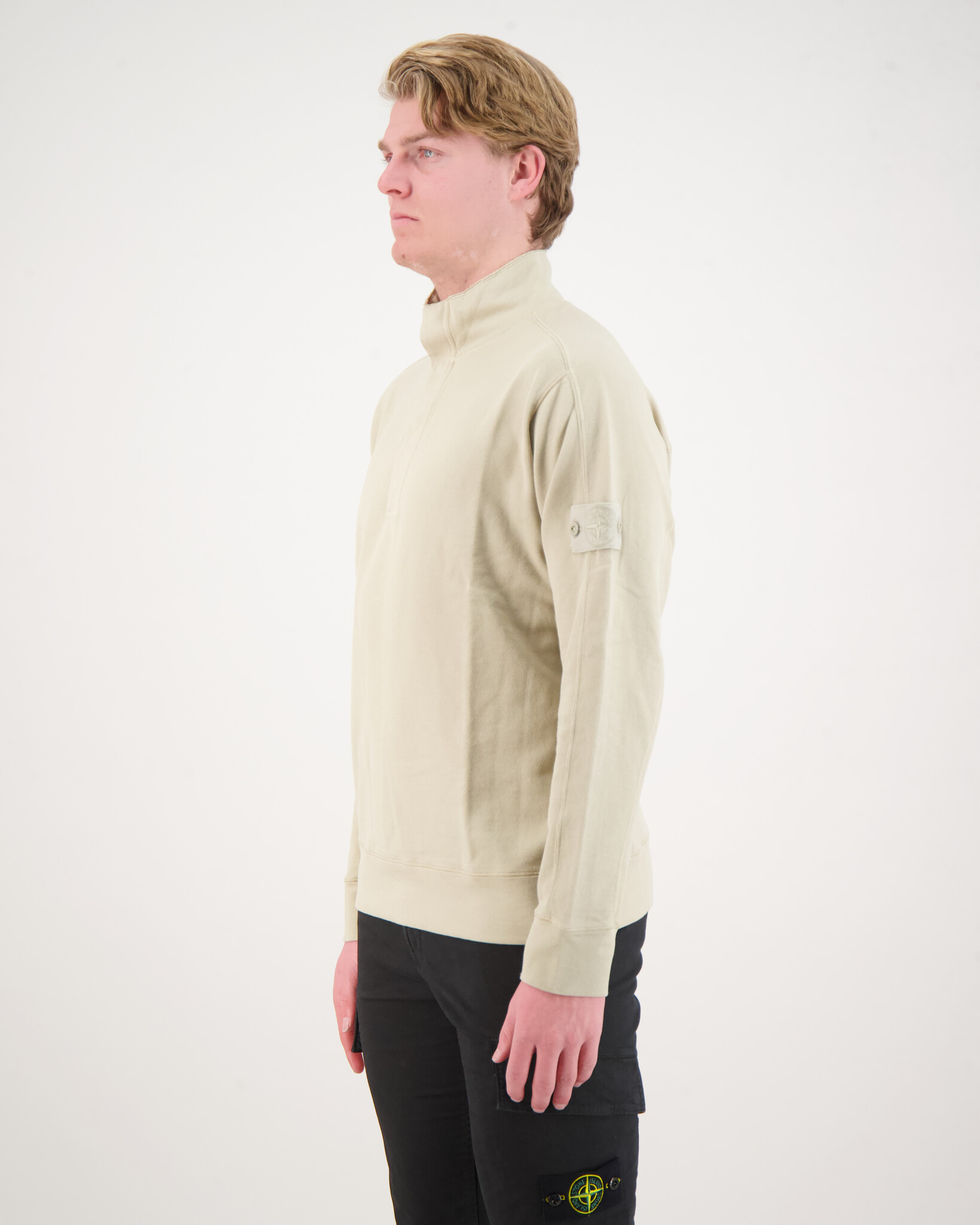 Stone Island 655F3 Ghost Piece Sweater Beige - Beachim Stone Island 655F3 Ghost Piece Sweater Beige - Beachim